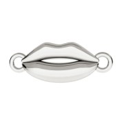 Separatore 2 anneaux bouche 17x6 mm in Argento 925 x1|raw }}