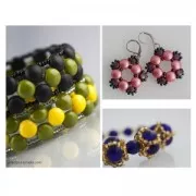Candy Beads 2-hole mm.8 Green Turquoise x20