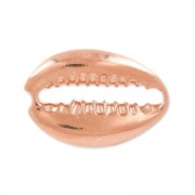 Separatore conchiglia 19x13 mm in Argento 925 dorato rosa x1|raw }}