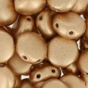 Candy Beads 2-hole mm.8 Gold Mat x20