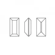 Cabochons barrette PureCrystal 4501 mm.4x2 Smoked Topaz x8