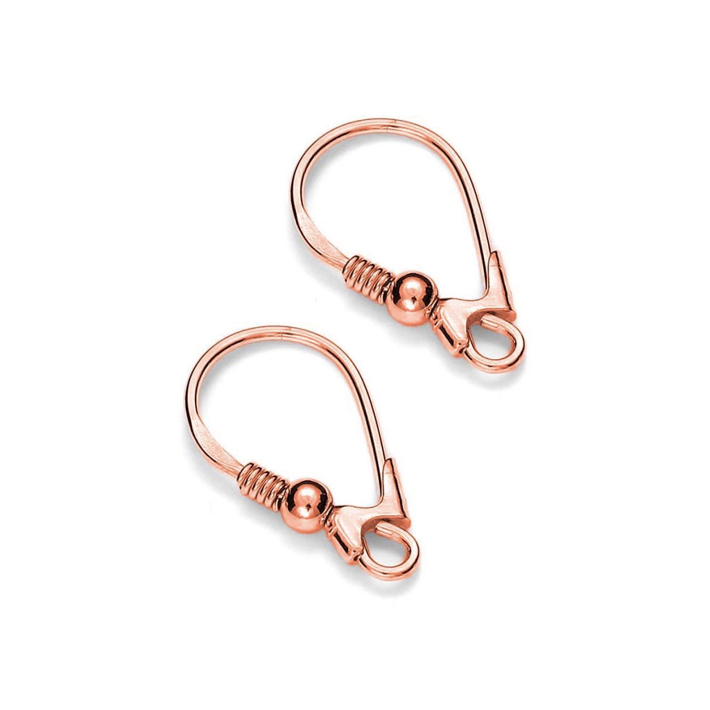 Boucles D'oreilles Pendantes Sphères Cristal De Roche Argent 925 - Couleur Rose Cuivré - Neuf Sans Emballage