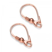 Monachelle mm.18 Argento 925 dorato rosa x2