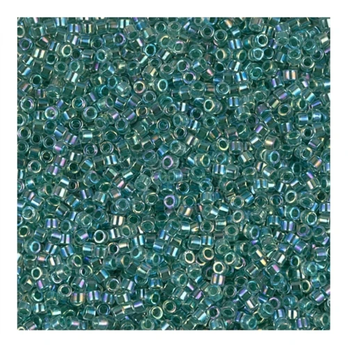 Miyuki Delica 11/0 DB0060 - Lime Lined Crystal AB