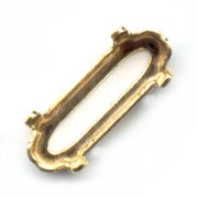 Castone PureCrystal 4161 ovale mm. 21x7 dorato|raw }}