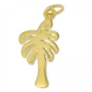 Ciondolo palma mm.23 in agrento 925 dorato x1|raw }}