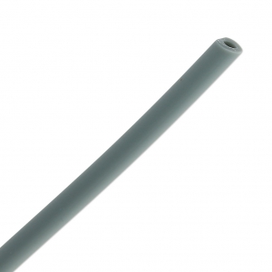 Cordoncino plastica cavo mm. 4 grigio scuro x cm. 50