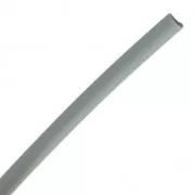 Cordoncino plastica cavo mm. 3 Grigio Metallizato x cm. 50