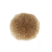 Pompon rotondo sintetico 2 cm Beige scuro x1