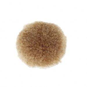 Pompon rotondo sintetico 2 cm Beige scuro x1
