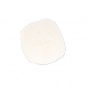 Pompon rotondo sintetico 2 cm Bianco x1
