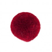 Pompon rotondo sintetico 2 cm Bordeaux x1|raw }}