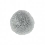 Pompon rotondo sintetico 2 cm Grigio x1|raw }}