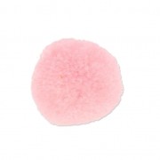 Pompon rotondo sintetico 2 cm Light Rose x1|raw }}