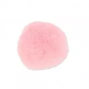 Pompon rotondo sintetico 2 cm Light Rose x1