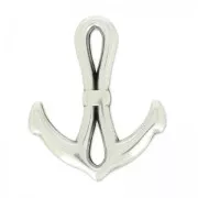 Separatore ancora mm.23x19 Placcatura argento antico x1