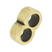 Passanti doppio per cordone 5 mm 13x8 mm bronze x1