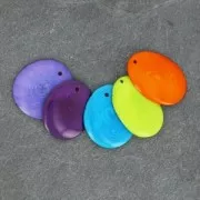 Fetta sottile di Tagua 25-35 mm Blu x1