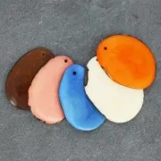 Fetta sottile di Tagua 35-45 mm Arancione x1