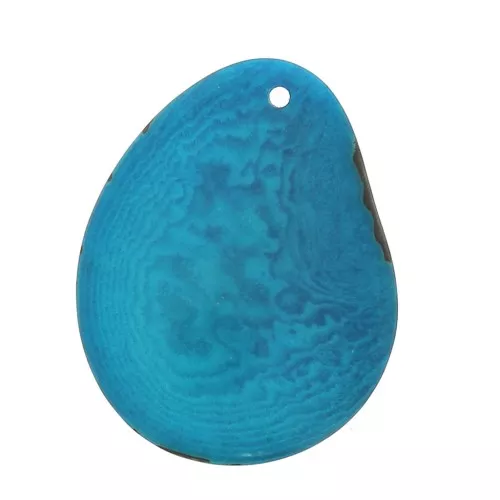 Fetta sottile di Tagua 35-45 mm Bleu Azur x1