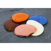 Fetta sottile di Tagua 35-45 mm Nero x1