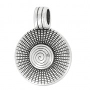 Pendente rotondo spirale mm.31 Placcatura Argento Antico x1|raw }}