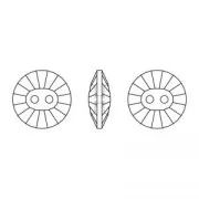 Bottone PureCrystal 3019 mm. 12 Rosaline