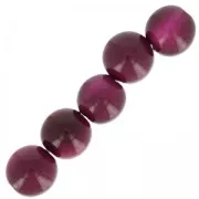 Perle di Tagua 5 mm Viola x 8