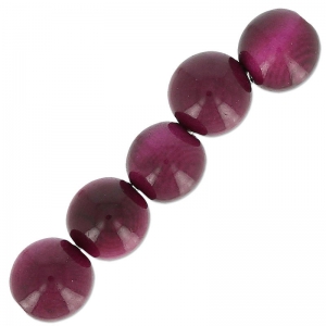 Perle di Tagua 5 mm Viola x 8