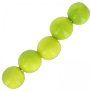 Perle di Tagua 5 mm Lime x 8|raw }}