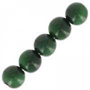 Perle di Tagua 5 mm Verde Pino x 8|raw }}