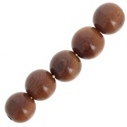 Perle di Tagua 5 mm Marrone x 8|raw }}