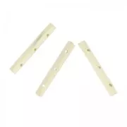 Tubi in legno 30 mm 3 fori per realizzazione di plastron x10