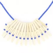Tubi distanziatori in legno Perless da 30 mm con 3 fori per la realizzazione di un plastron x10