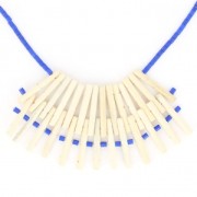 Tubi in legno 30 mm 3 fori per realizzazione di plastron x10