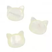 Perla testa di gatto Madreperla 9 mm Naturale x1