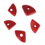 Chips de Tagua 10 mm Rouge x 5