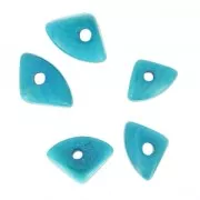Chips di Tagua 10 mm Turchese x 5