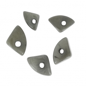 Chips di Tagua 10 mm Grigio x 5