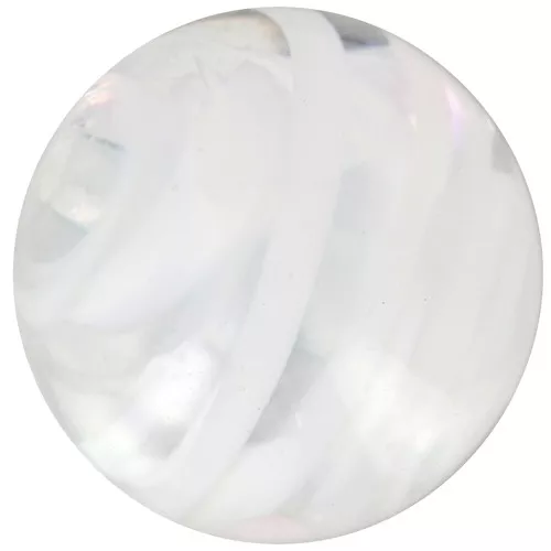 Tonda Murano mm. 10 zigrinata Blanc x1