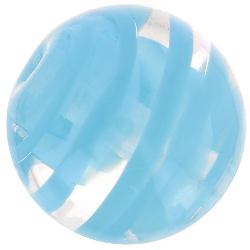 Tonda Murano mm. 10 zigrinata Aquamarine x1