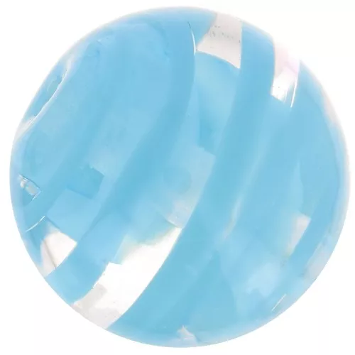 Tonda Murano mm.  8 zigrinata Aquamarine x1