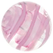 Tonda Murano mm. 12 zigrinata Rose x1