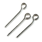 Chiodo ad occhiello in Argento 925 mm. 18x0.8 x10|raw }}