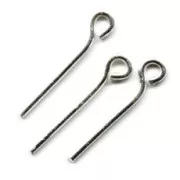 Chiodo ad occhiello in Argento 925 mm. 18x0.8 x10