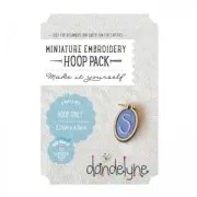 Kit mini tamburo di legno Dandelyne per ricamo 2.7x4.5 cm ovale