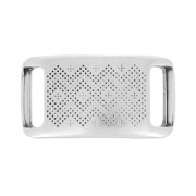 Separatore etnico passante per laccetto 10mm placcatura argento fino anticato|raw }}