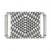 Separatore etnico passante per laccetto 20mm placcatura argento fino anticato|raw }}