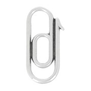 Intercalaire Trombone 21 mm placcatura argento fino anticato x1|raw }}