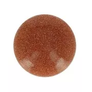 Cabochon tondo mm. 15 Gold Stone - Imitation Pierre de soleil
